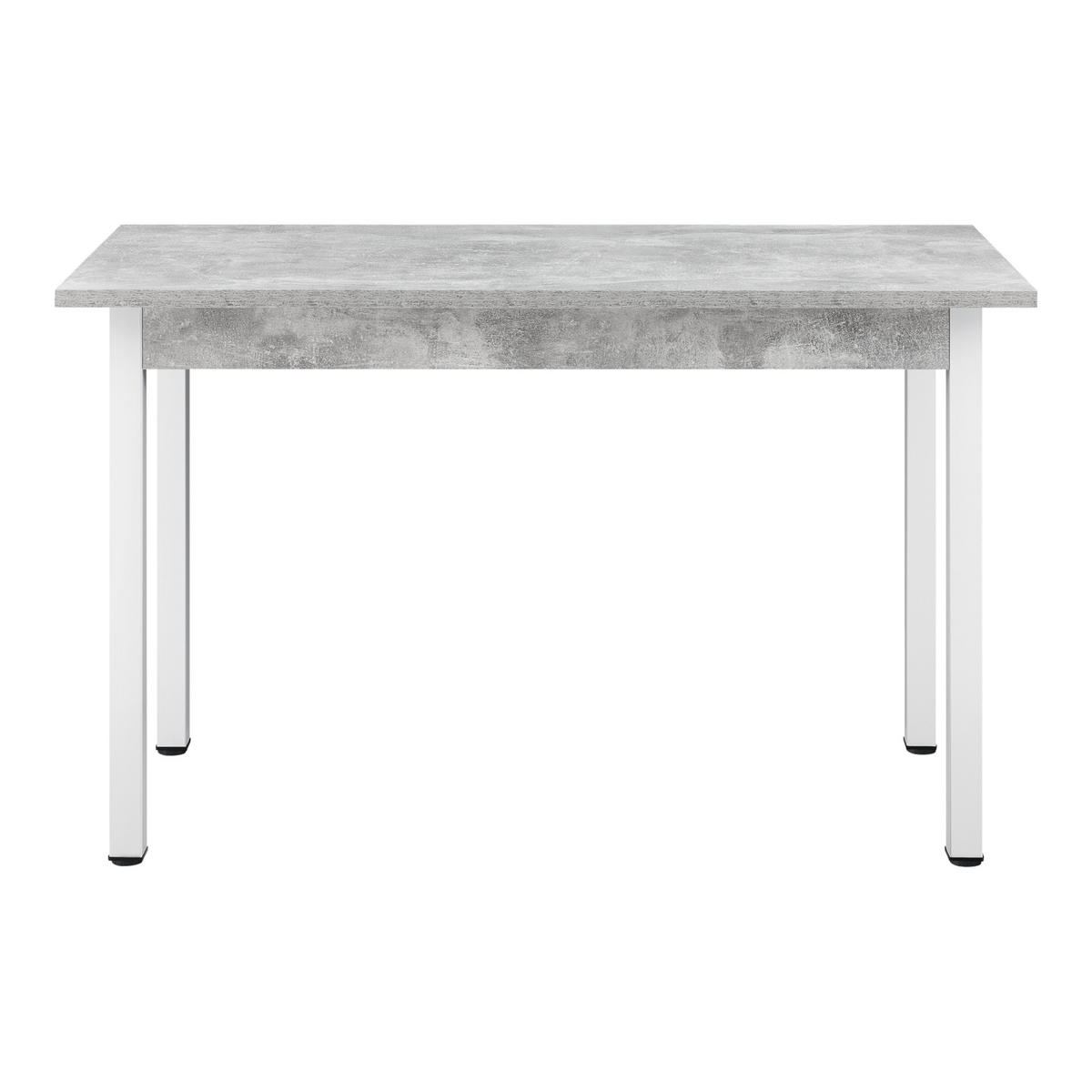 ESSTISCH Den Haag - Grau, Holzwerkstoff/Metall (60/120/75cm) - [en.casa]
