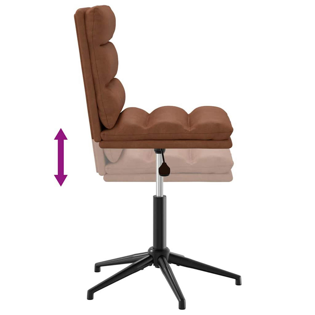 STUHL-SET 2 Stk Halshainbach 44/84/50 cm - Braun, Leder (44/84/50cm) - ZMH