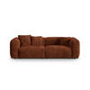 SOFA modular Martina aus Cord ziegelrot 3 Sitzplätze - Orange, Textil (106/75/240cm) - Micadoni