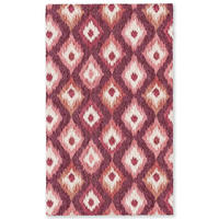 TEPPICH - Diamantformen - Rosa - Muster - Textur - 90x150 cm - Bordeaux, Kunststoff/Textil (90/0.4cm) - OnlyWow
