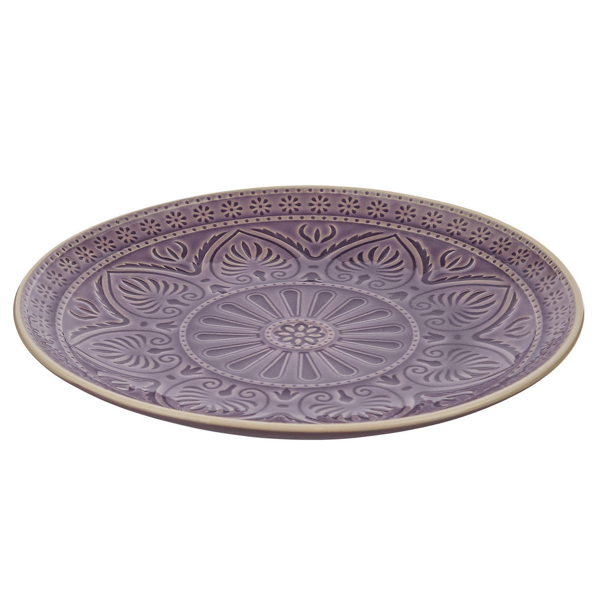 TELLER (2er Set) Sumatra - Violett, Keramik (25/25/3cm) - Butlers