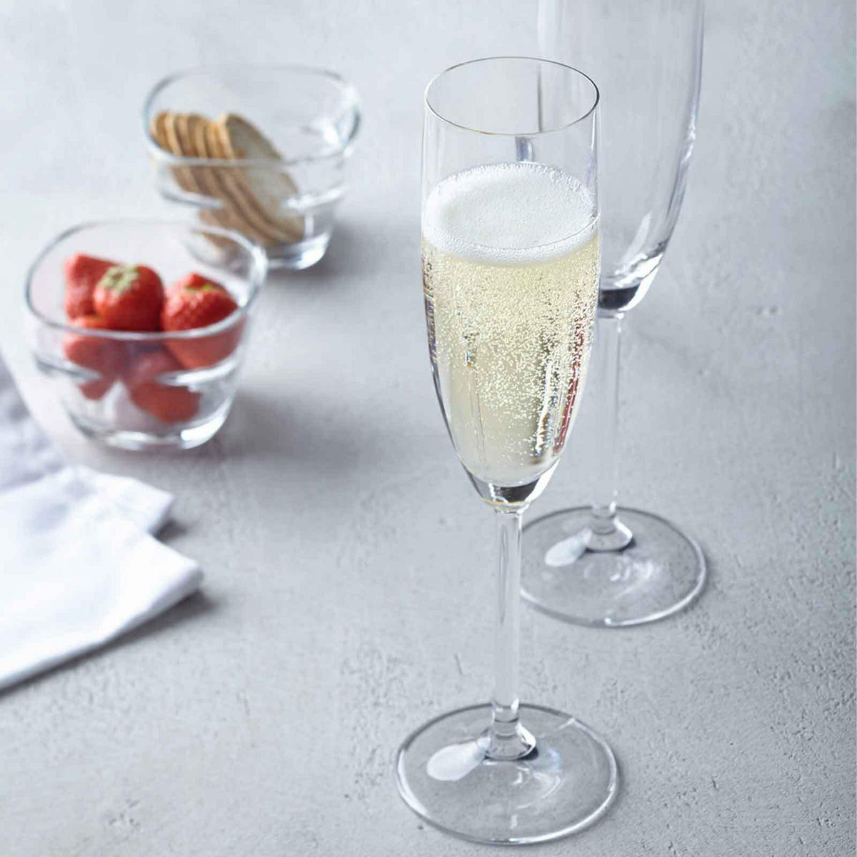 SEKTGLAS Daily transparent 200 ml 12er Set - Transparent, Glas (0.2L) - Leonardo Living