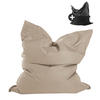 SITZSACK mit Schutzhülle Der Große - Beige, Textil (130/170/20cm) - Mokebo
