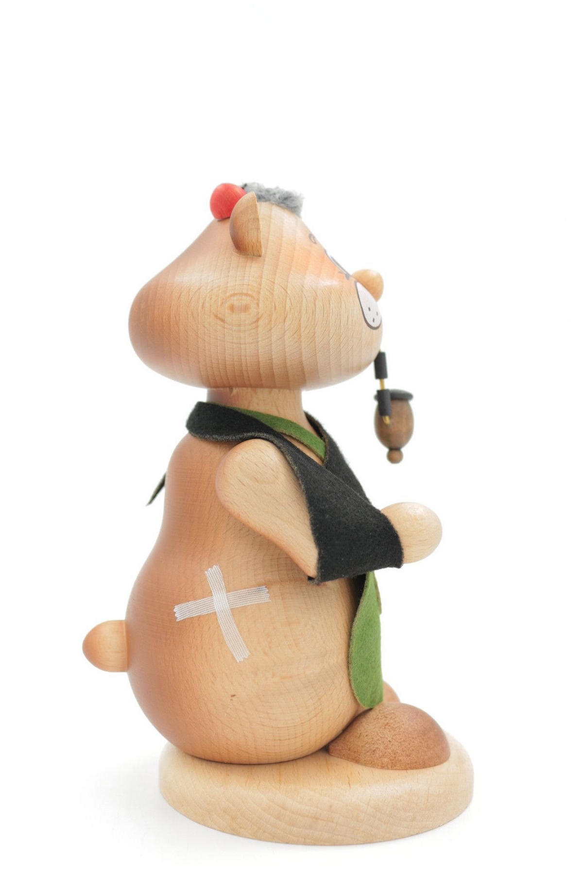 RAUCHFIGUR Hamster Kranker 18 cm - Multicolor, Holz (12/18/0.1cm)