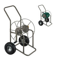 SCHLAUCHWAGEN - Braun, Kunststoff/Metall (62/93/50cm) - Relaxdays