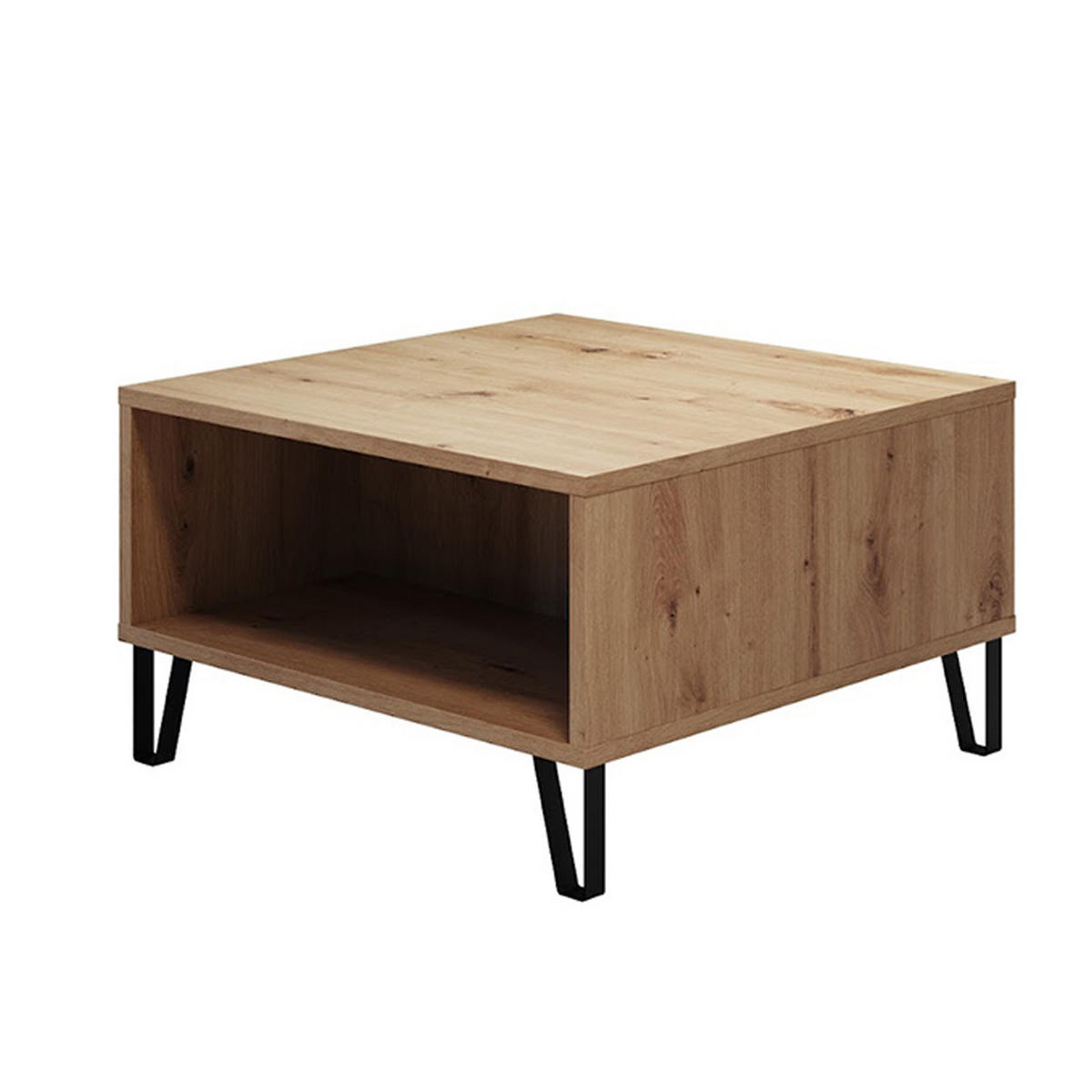 COUCHTISCH Universal Eiche Dekor - Eichefarben, Holzwerkstoff/Textil (60/60/37cm) - ebuy24