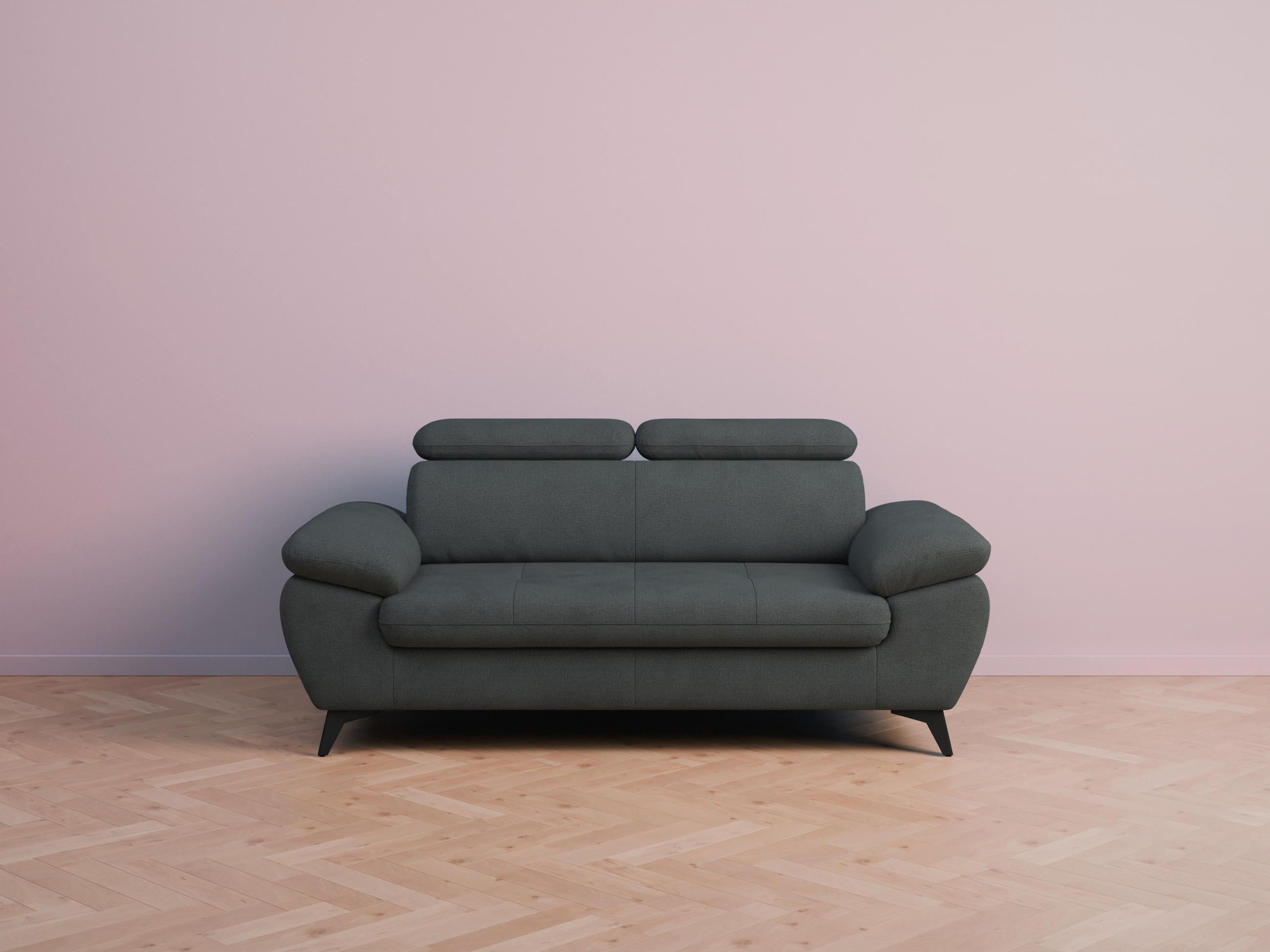 foamnova 2,5-Sitzer Anthrazit 194x84x100 cm