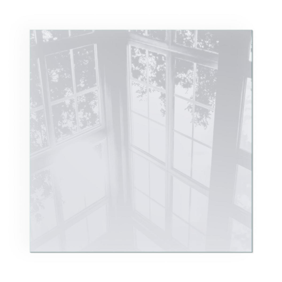 GLASPLATTE für Kamin 60x60 cm - Grau, Glas (60/60/0.4cm) - TULUP