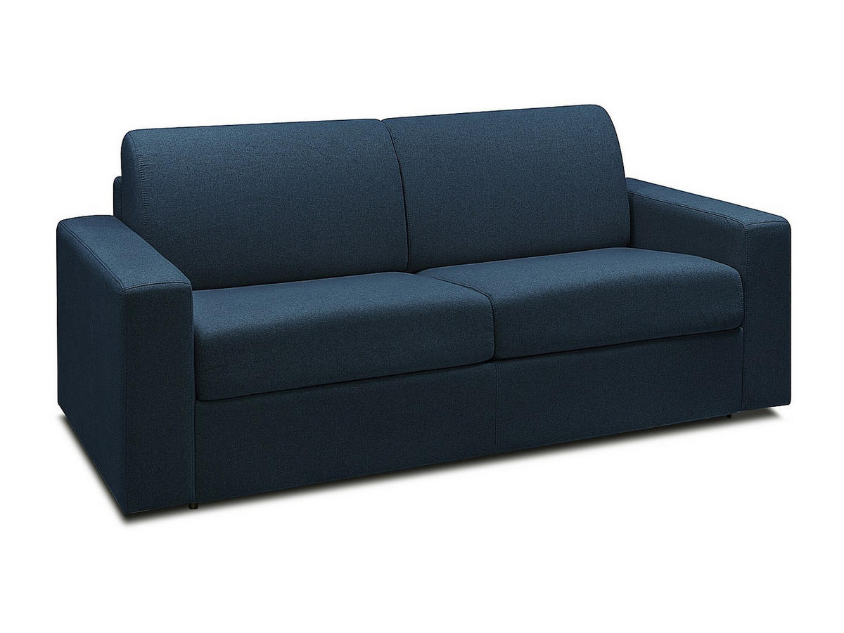 SCHLAFSOFA - 3 Personen - Stoff - Marineblau - - Dunkelblau, Textil (223/85/223cm) - Vente-Unique