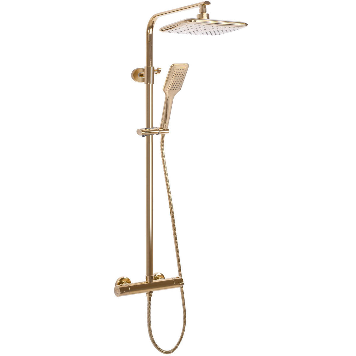 DUSCHSET Rea Tom Gold - Goldfarben, Metall (27.5/120/39cm) - REA