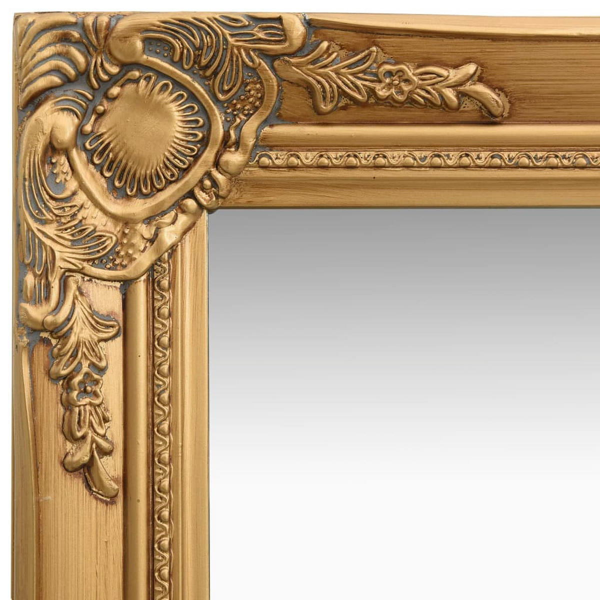 WANDSPIEGEL im Barock-Stil 40x40 cm Golden - Goldfarben, Holz (40/40/40cm) - furnicato
