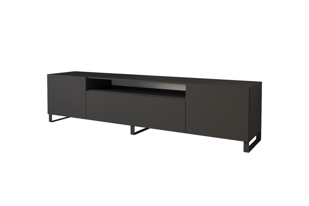 LOWBOARD ELIO-S 200x53x41 cm - Schwarz - Schwarz, Holzwerkstoff (200/53/41cm) - ALTDECOR