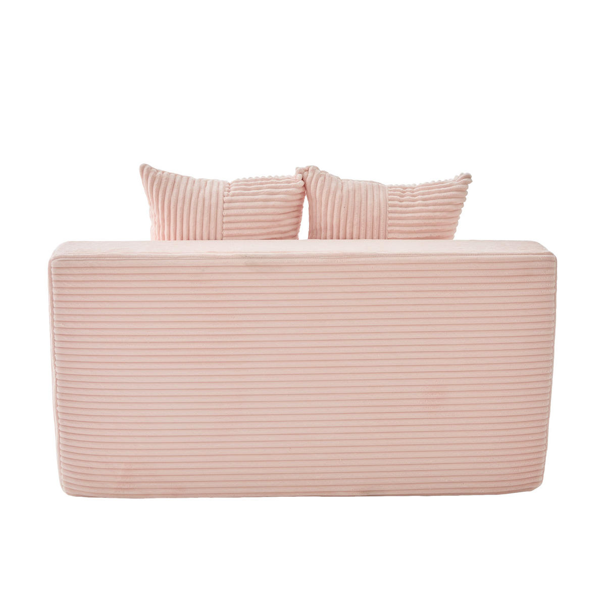 1,5-SITZER ausklappbar, Getränkehalter/Seitentasche, Cord, Rosa - Rosa, Textil (133/64/87cm) - LVHOM