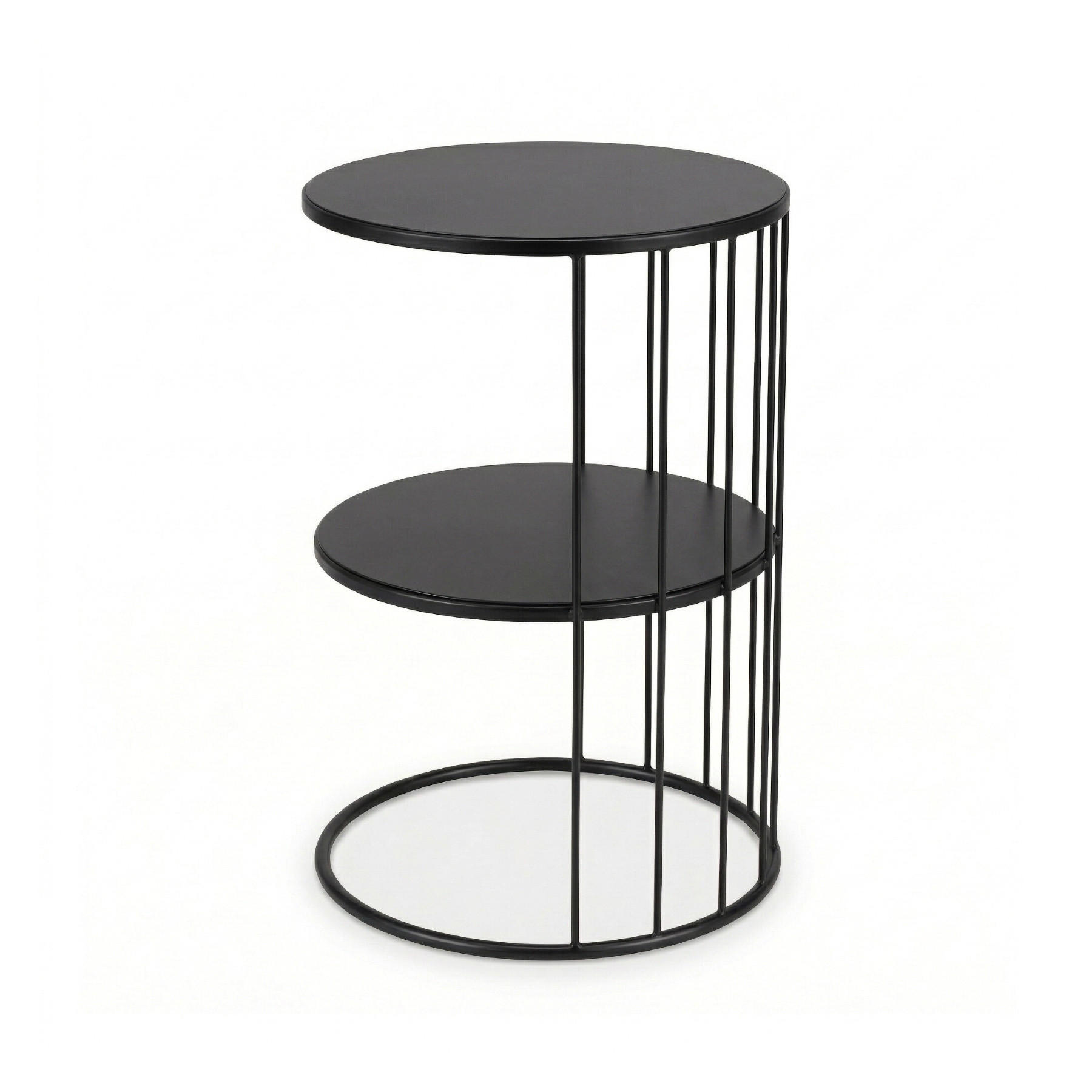 COUCHTISCH Roda Metall 52 cm - Schwarz, Metall (36/36/52cm) - EDAXO