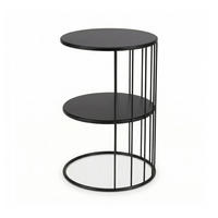 COUCHTISCH Roda Metall 52 cm - Schwarz, Metall (36/36/52cm) - EDAXO