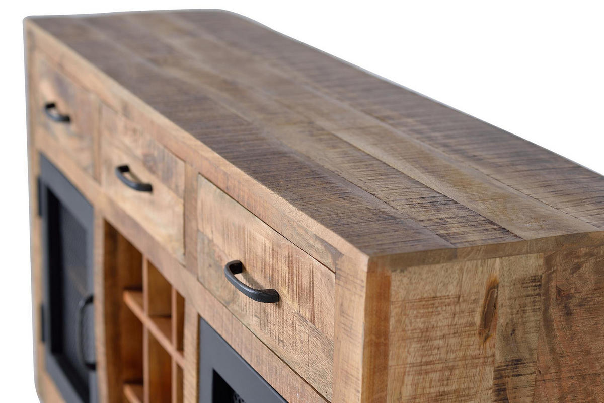 SIDEBOARD aus Mangoholz - Braun, Holz (38/85/150cm) - Giner y Colomer