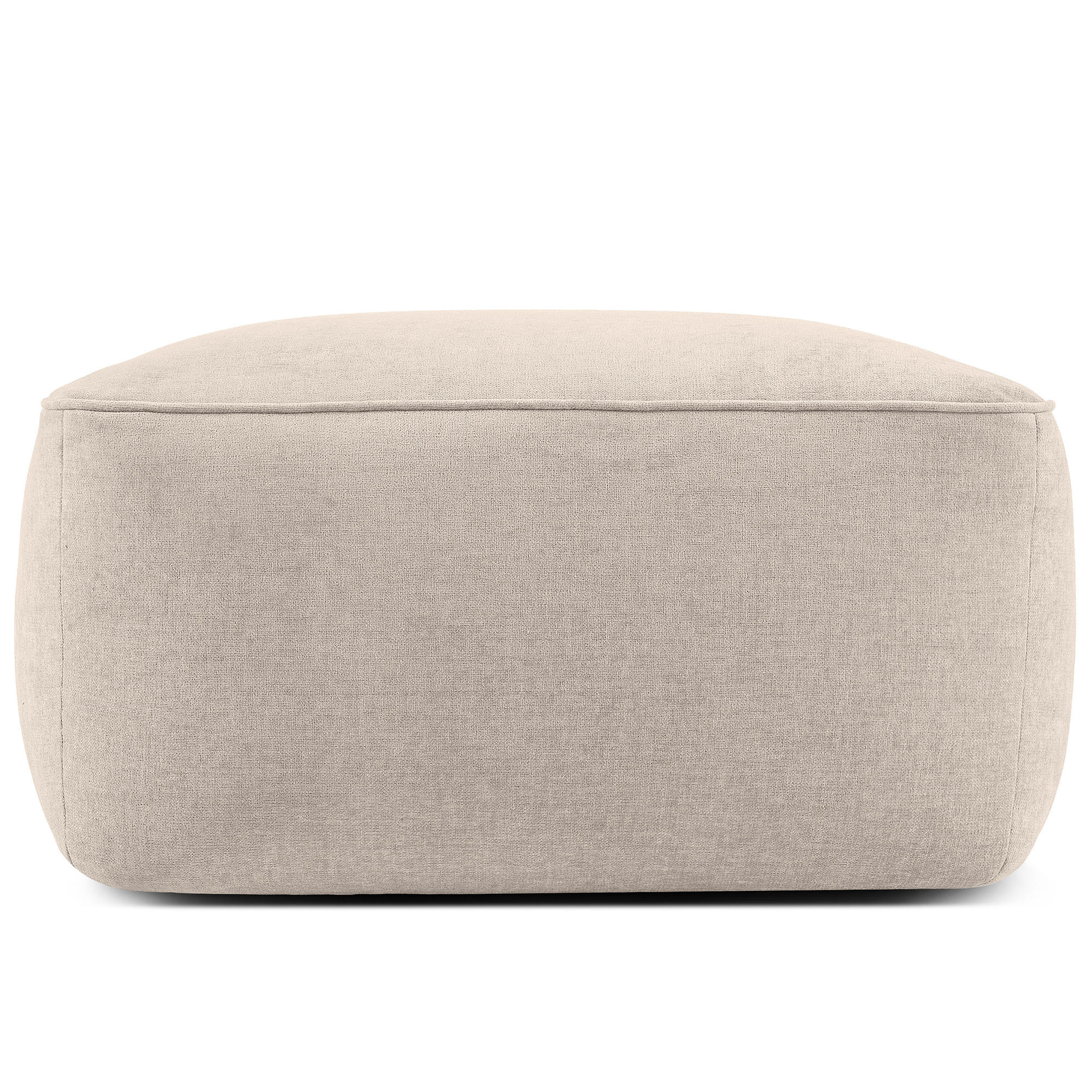 SITZHOCKER FUBBO, Cremig - Creme, Holz/Holzwerkstoff (80/44/80cm) - KONSIMO®