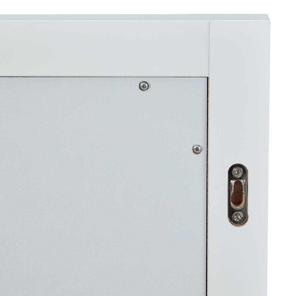 WANDSPIEGEL - Weiß, Glas/Holzwerkstoff (40/49/10cm) - Relaxdays