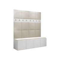 GARDEROBEN-SET Orion V - Beige/Weiß, Holzwerkstoff/Kunststoff (168/186/46cm) - MIRJAN24