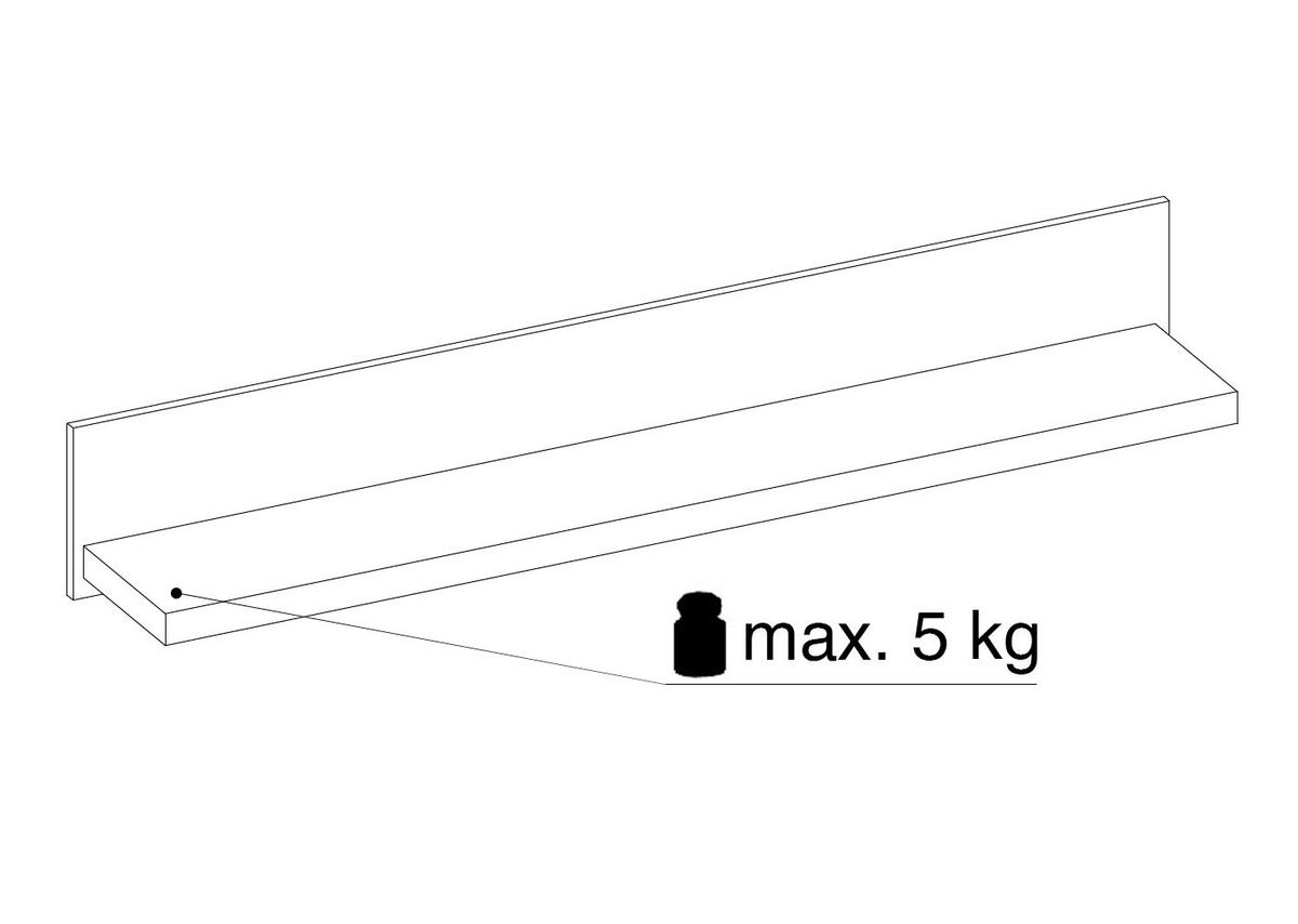 WOHNWAND Latour grau / Eiche Delano 255 / 57 / 135cm 3-teilig - Braun/Grau, Holz/Holzwerkstoff (255/135/57cm) - Feldmann-Wohnen