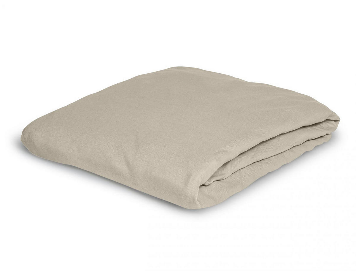 SPANNBETTTUCH JUPITER 0008 - Silberfarben, Textil (150/200cm) - Irisette