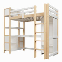 HOCHBETT 90x200 cm Tisch Schrank natur - Naturfarben, Holz (90/200cm) - Fortuna Lai