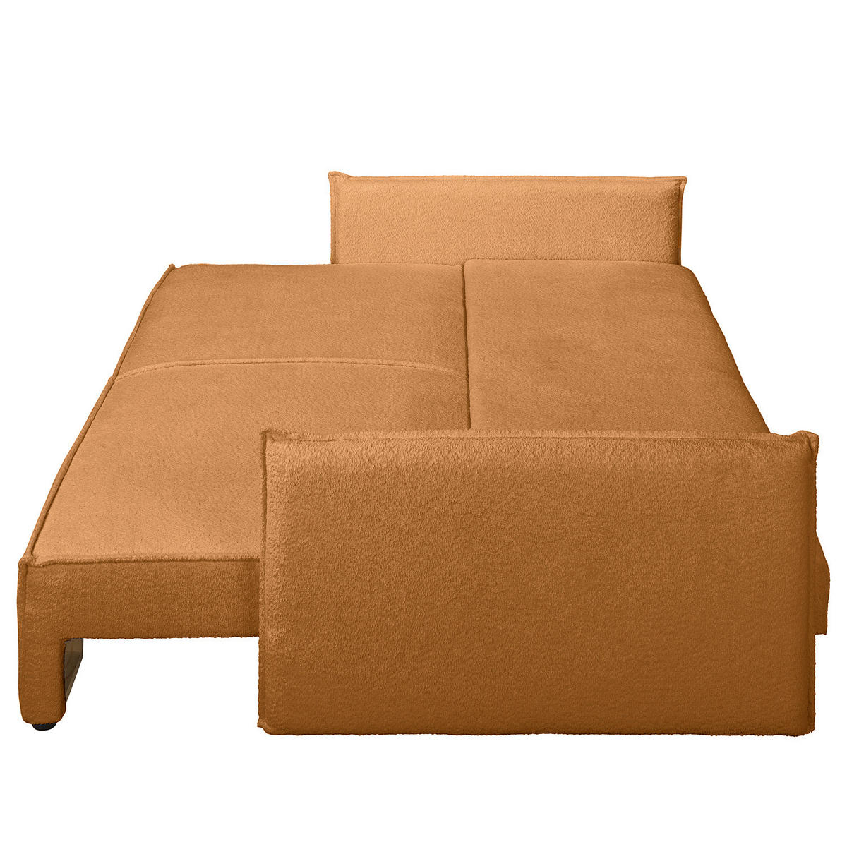 SCHLAFSOFA - Beige/Schwarz, Kunststoff/Textil (221/70/105cm) - home24