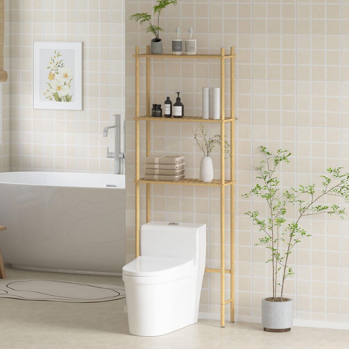 HÄNGESCHRANK Holzfarbe 1 Stück - Beige, Kunststoff (63.5/181/25.5cm) - GiPP