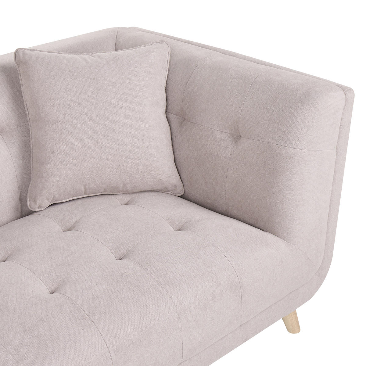 POHOVKA 2-místná Látka Taupe Habo - světle hnědá, textil (176/78/72cm) - Beliani
