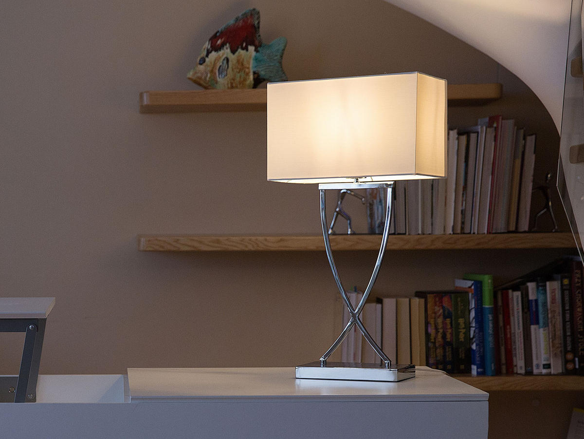 TISCHLAMPE Yasuni 20/32/63 cm - Weiß, Metall (20/32/63cm) - Beliani