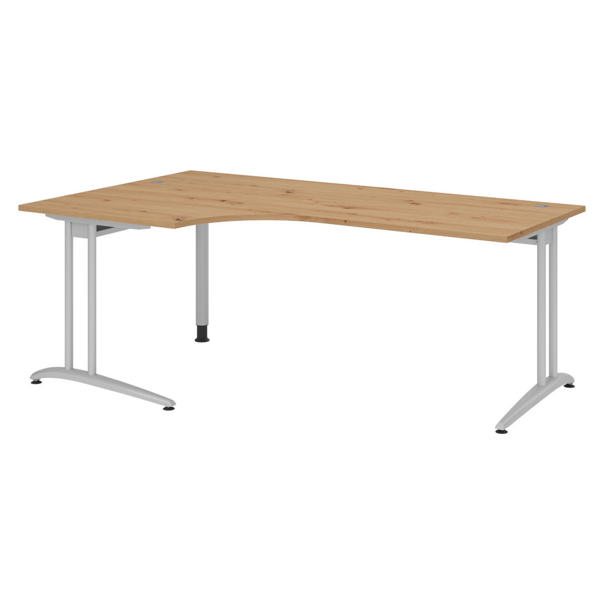 SCHREIBTISCH Serie-B 120/200/72 cm in Wildeiche - Wildeiche, Holzwerkstoff (120/200/72cm) - bümö