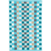 HANDTÜCHER UNIQUE KARO 942 TÜRKIS - 44 - Blau, Textil (30/50cm) - Cawö