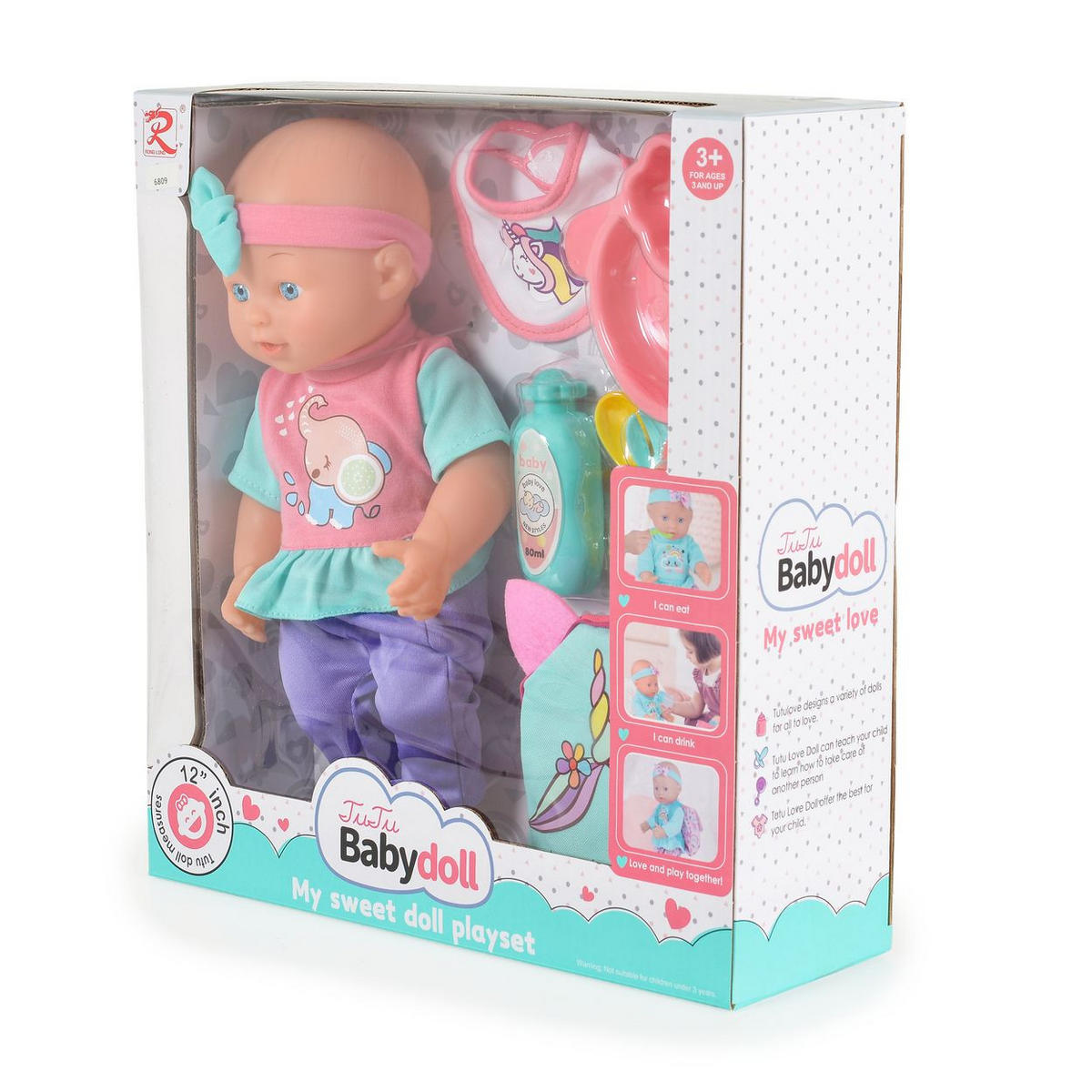KINDERPUPPE Rucksack rosa 31 cm, Rucksack, Besteck, Lätzchen, Kleidung, Stirnband, ab 3 Jahren - Rosa, Kunststoff (18/5/31cm) - Moni