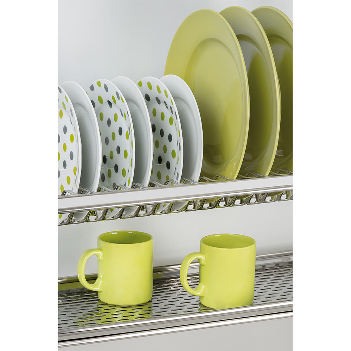 GESCHIRRABTROPFER für Hochschränke, Modul 700mm, Edelstahl - Edelstahlfarben, Metall (24/8/67cm) - EMUCA