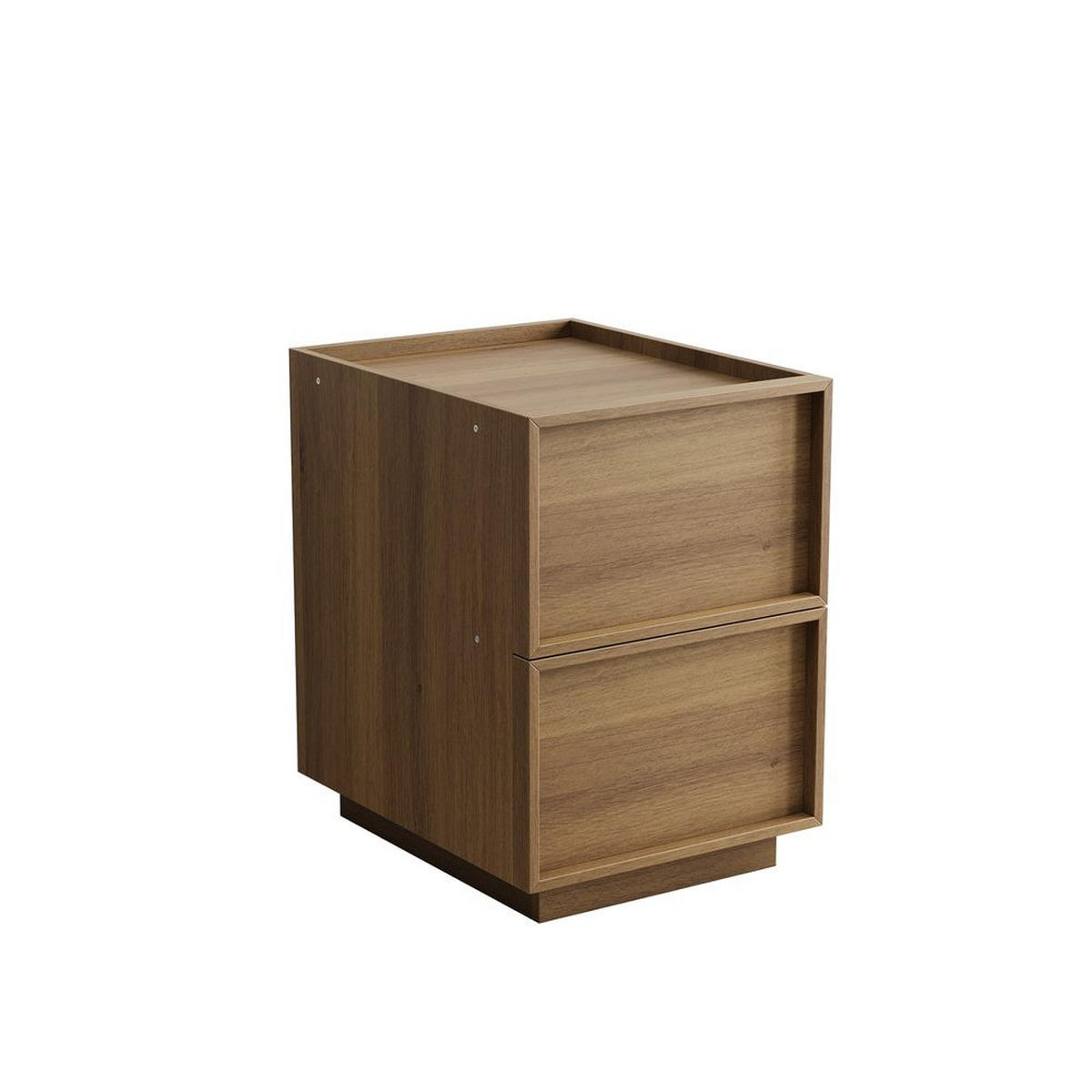 NACHTISCH EICHE 38X48X50, GRIFFLOS, MID-CENTURY - Eichefarben, Holzwerkstoff (48/50/38cm)