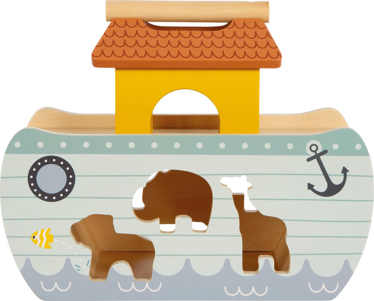 STECKSPIEL ARCHE NOAH „SAFARI“ - Naturfarben, Holz (14/21/27cm) - small foot