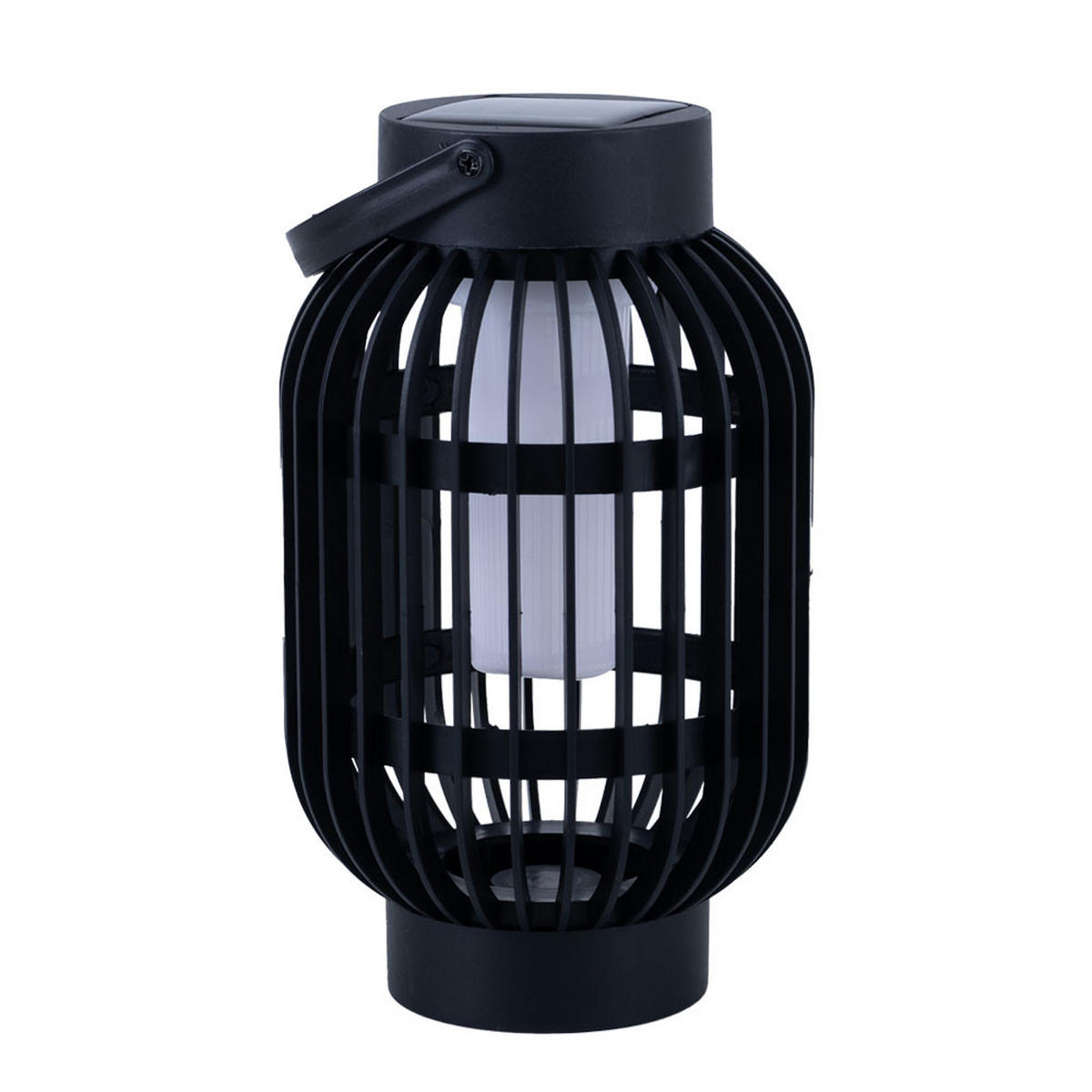 LED AUSSENLEUCHTE Solar Schwarz - Schwarz, Kunststoff (13/13/72.5cm)