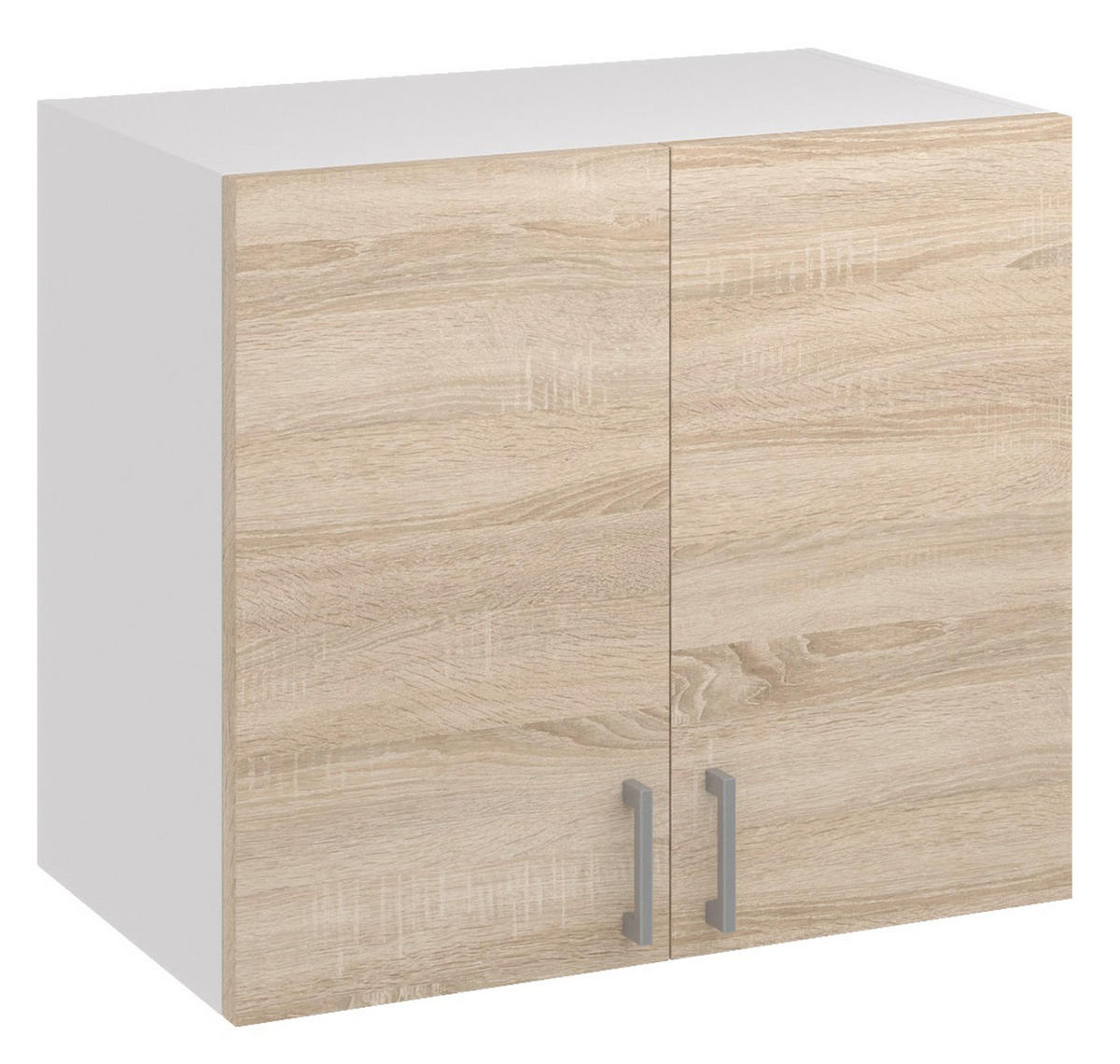 KÜCHENHÄNGESCHRANK G80 2D licht sonoma - Sonoma Eiche, Holzwerkstoff (80/60/31cm) - roe furniture