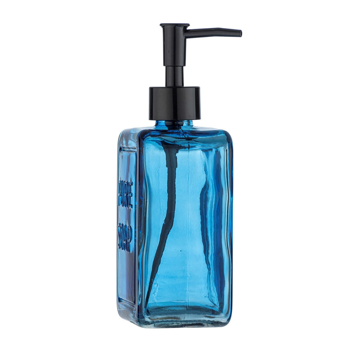 SEIFENSPENDER Glas Pure 550 ml 6/9,5/20 cm - Blau, Glas (9.5/20/6cm) - Wenko