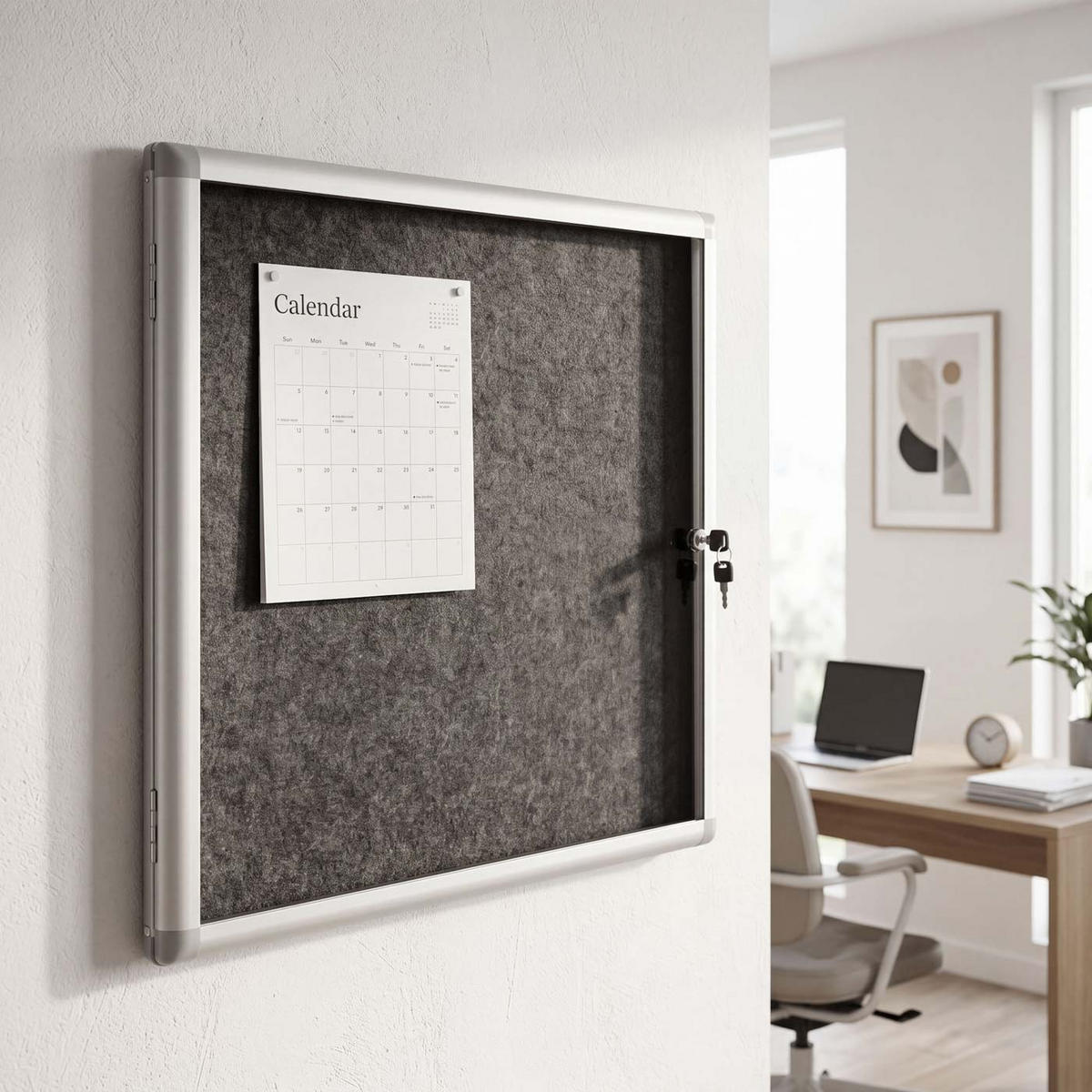 SCHAUKASTEN Schwarz - Schwarz, Metall (68/65/7cm) - MCW