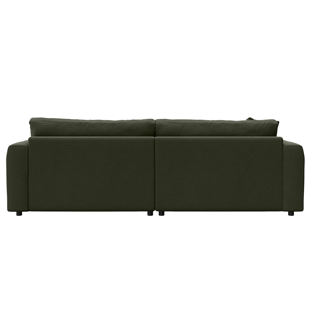 ECKSOFA mit Longchair - Schwarz/Grau, Kunststoff/Textil (238/183cm) - home24