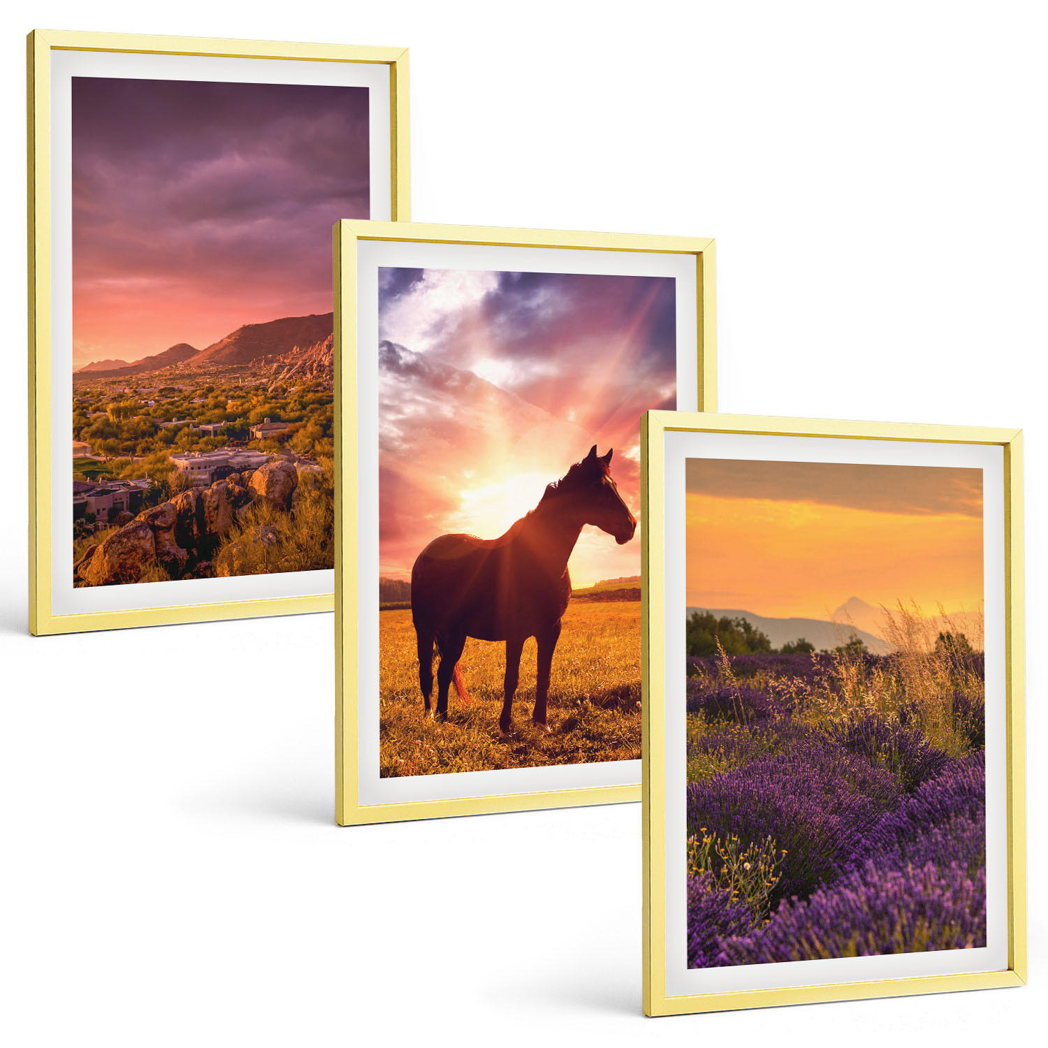 Tulup Bilder Gold 40x60 cm
