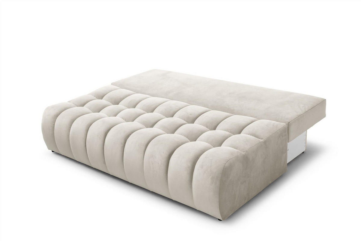 SCHLAFSOFA Nina - Beige, Holzwerkstoff/Textil (200/96/107cm) - Fun Möbel