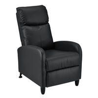 POLSTERSESSEL Bregenz Kunstleder Schwarz - Schwarz, Textil (60/102/92cm) - [en.casa]
