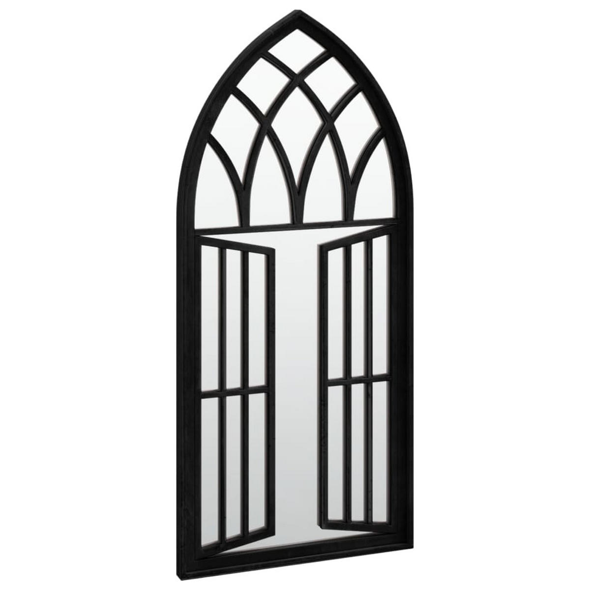SPIEGEL Schwarz 100x45 cm Eisen für Innenbereich - Schwarz, Metall (100/45/1cm) - furnicato