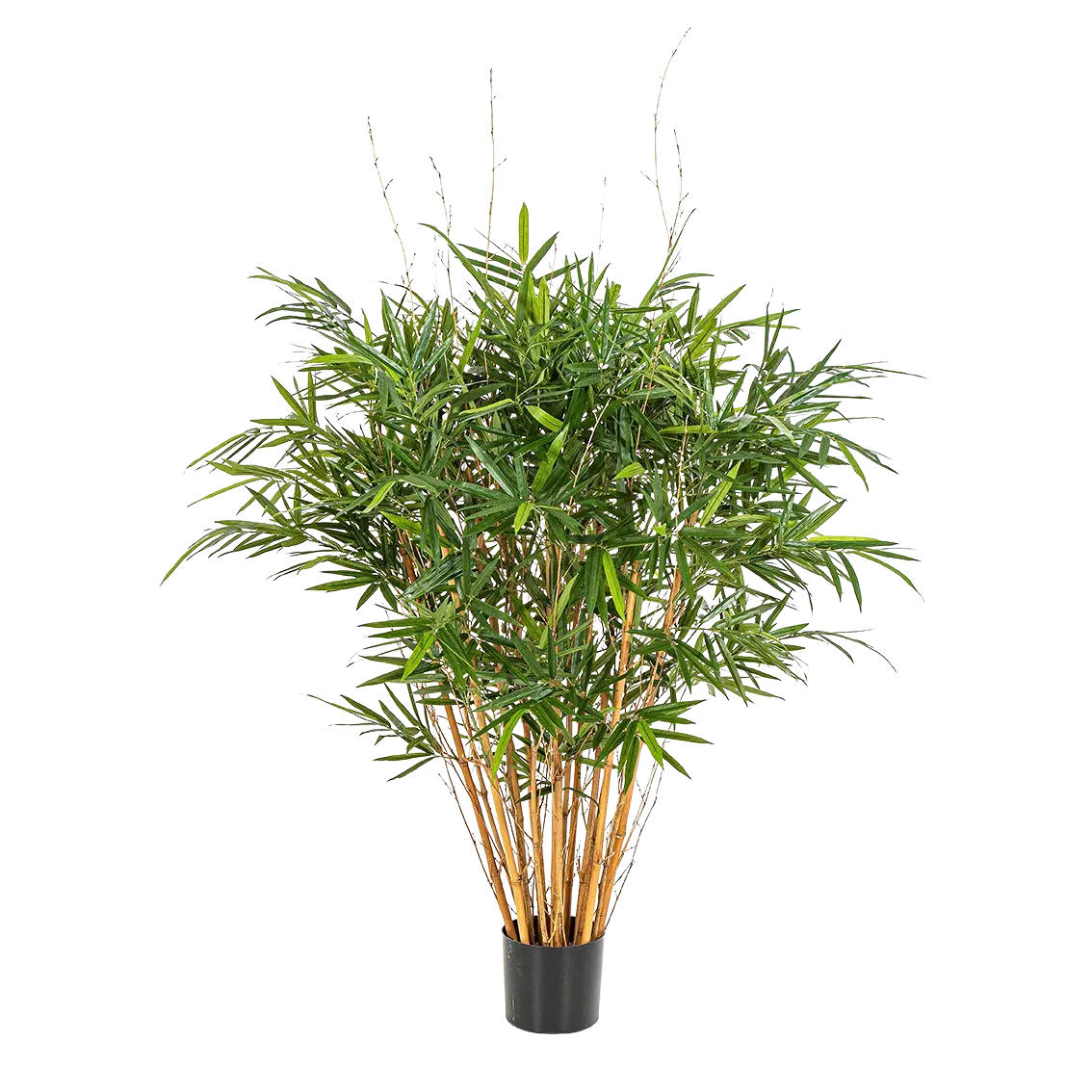 KUNSTBAUM Künstlicher Bambus deluxe - Marleen 125 cm - Grün, Kunststoff (125cm) - aplanta