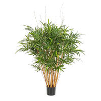 KUNSTBAUM Künstlicher Bambus deluxe - Marleen 125 cm - Grün, Kunststoff (125cm) - aplanta