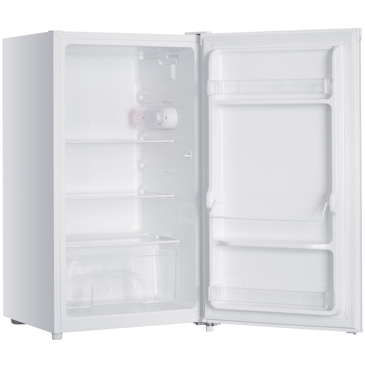 KÜHLSCHRANK CS0881-W ohne Gefrierfach klein - 90L Nutzinhalt, freistehend, kompakt, weiß - Weiß, Glas/Kunststoff (47.5/85/44.5cm) - homeX
