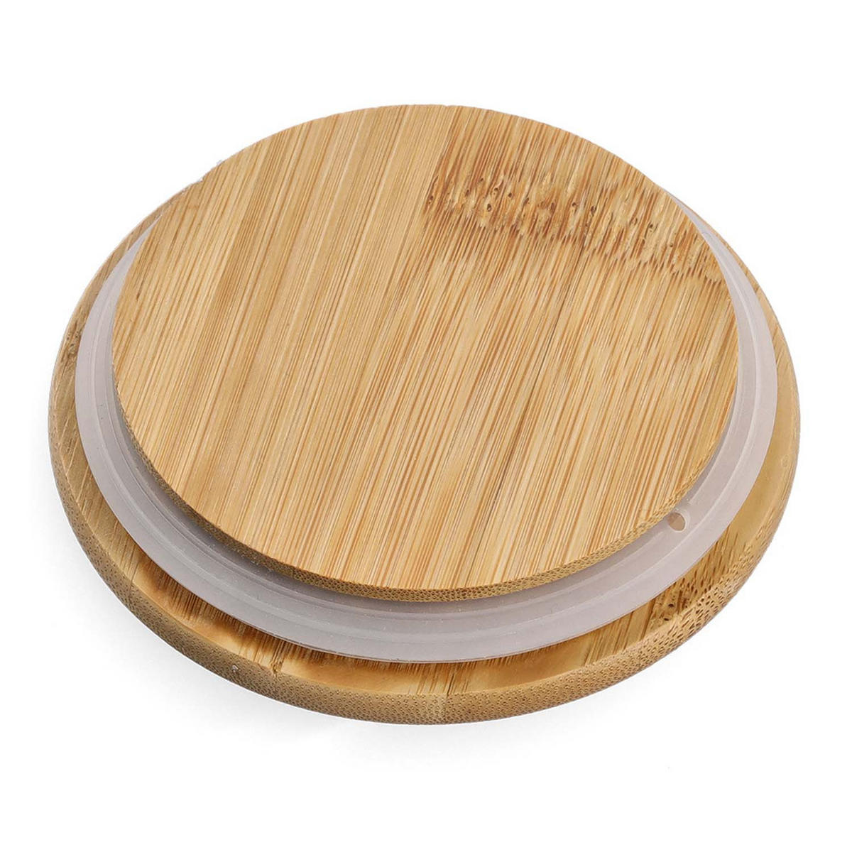 VORRATSDOSE 6 Stück Keramik mit Bambusdeckel, gelb - 720ml, Ø 10cm - Gelb, Keramik (10/15/10cm) - Zeller Present
