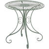 GARTENTISCH rund Ø70 cm Metall antik-grün - Grün, Metall (70/70/73cm) - CLP